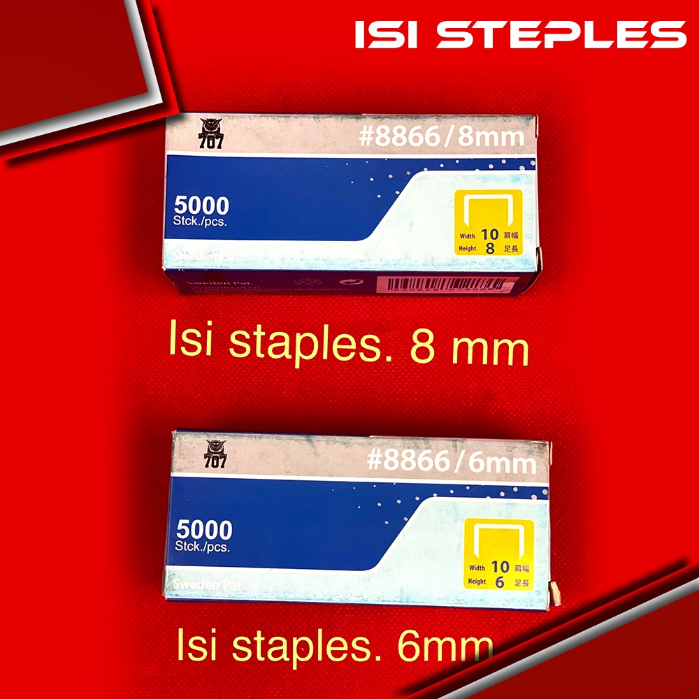 

Isi Staples 6mm,8mm/Besi Staples 6mm,8mm