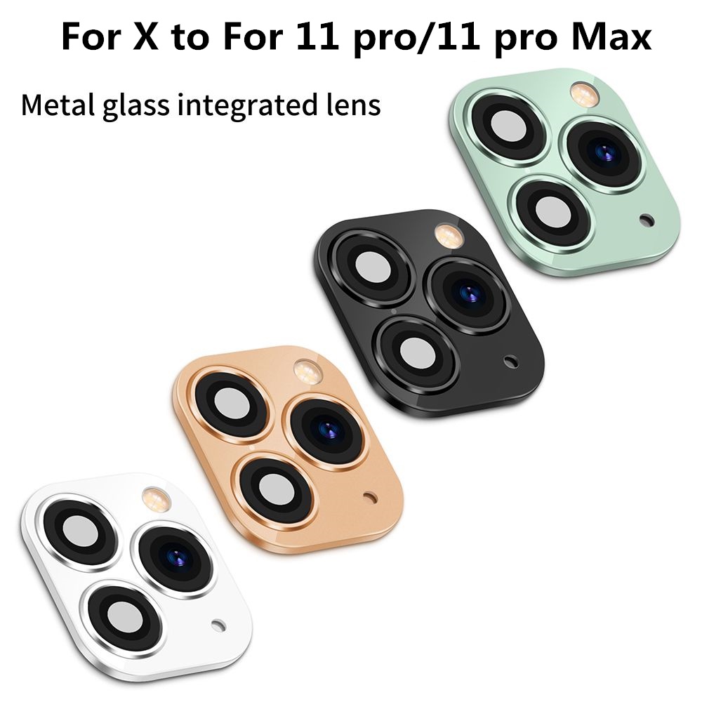 Luxury metal 5th generation Pelindung Lensa Kamera Untuk iphone X XS Max XR 11lensa Kamera Perubahan Kedua 11 11 Pro Max Pelindung Lensa Kamera