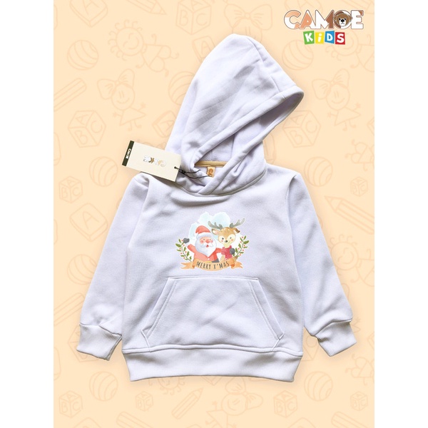 Jaket Hoodie Anak KIDS Santa Rusa Deer Merry Xmas Selamat Natal