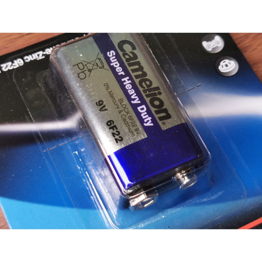 Camelion Packing Extra Heavy Duty 9V 6F22 - baterai kotak - battery 9v biru