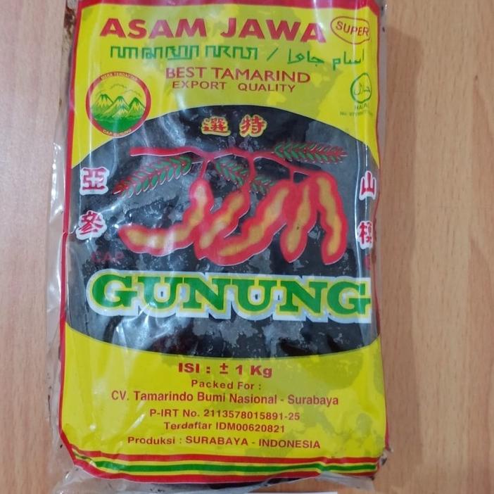 

Dijamin Ori>/ Asam Jawa Daging Cap Gunung 1KG Less Seed Tamarind Export Quality