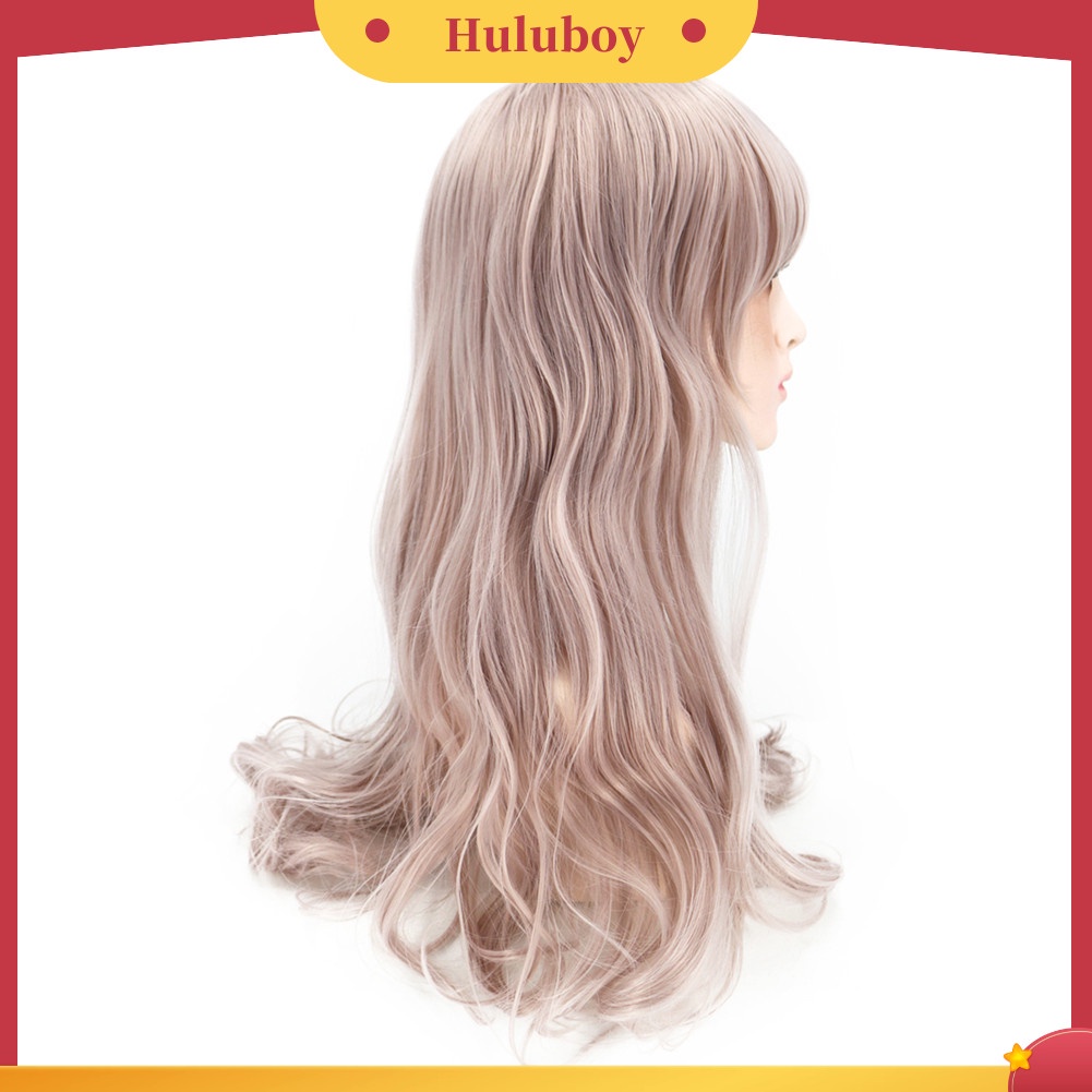 Wig Rambut Palsu Wanita Model Panjang Keriting Untuk Cosplay Anime