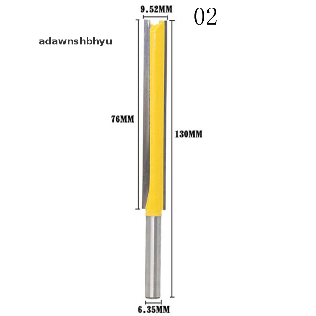 Adawnshbhyu 1pc Bit Router Lis Flush Extra Long - Alat Potong Shank 1/4&quot; 50 /76mm ID