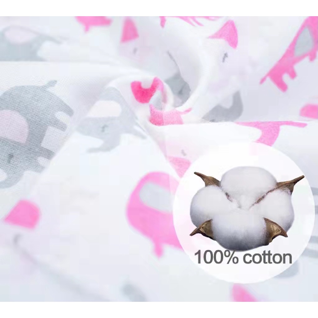 [HI] 6 Pcs Selimut Bedong Flannel Blanket Kolaco  120cm x 75cm Original 100% Cotton