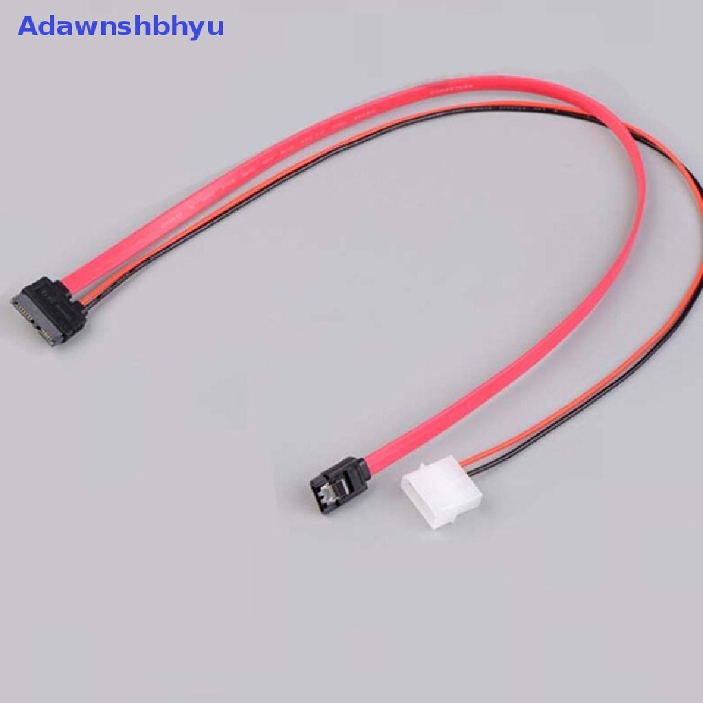 Kabel SATA slimline Adhyu7+6Pin Untuk slim latop SATA DVD+/ -RW Kabel Listrik Drive Ke PC ID