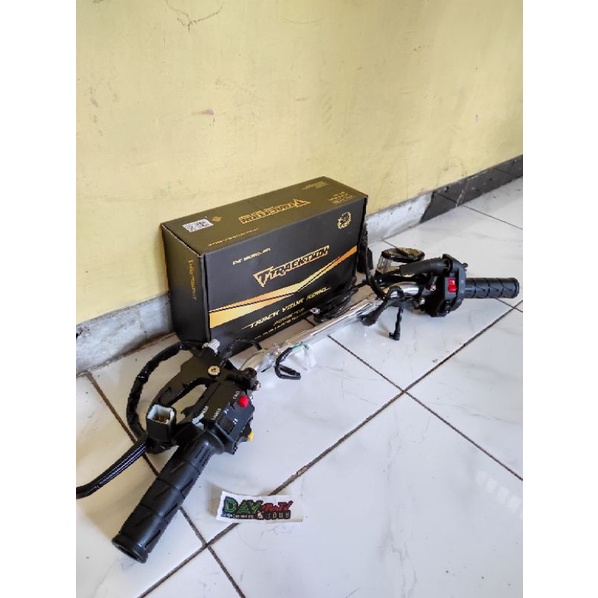 paket stang daytona set holder ksr ninja stang copy daytona set tombol lampu kanan kiri kawasaki nin