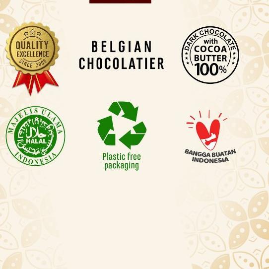 

5.5 Brand Chocolate Monggo Bar 40g | 13 Variants | Cokelat Murni 100% Cocoa Butter| Dark Coklat Snack Sehat