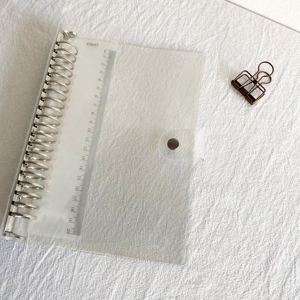 

R-54☎) (THE UNIVERSE) 20 Rings Binder A5 Bening Transparent 20rings Binder Bening BuJo Aesthetic Binder - ST015 premium