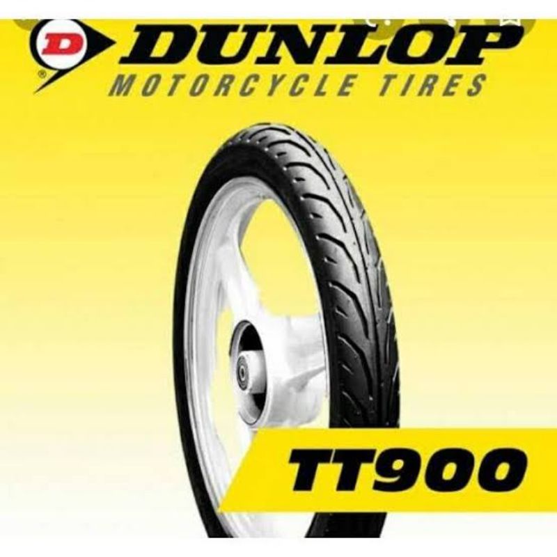 BAN LUAR MOTOR MERK DUNLOP TT900 RING 17(BUKAN TUBLES)UKURAN 80/90-17