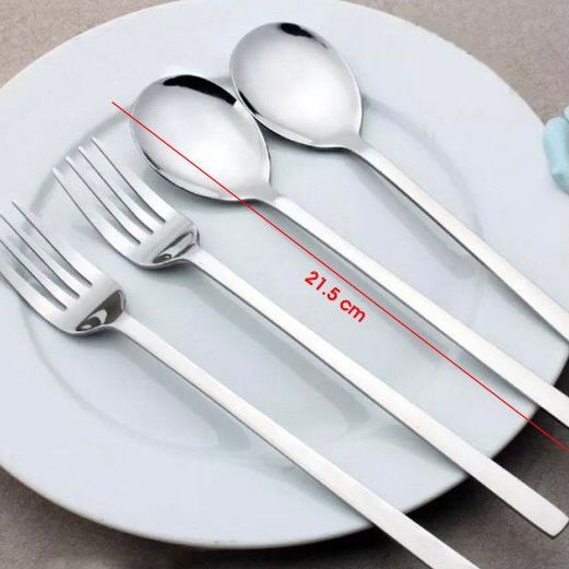 Sendok garpu korea stainless sujeo set makan spoon fork steel sus 304