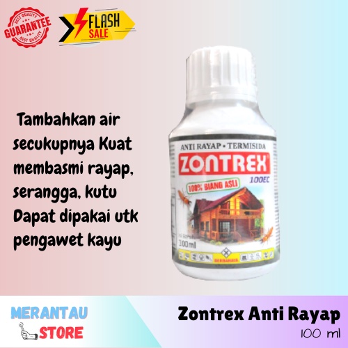 Obat Biang Rayap Kayu Zontrek 100 ml Anti Rayap Ampuh Pembasmi Rayap Pestisida Rayap Tanah