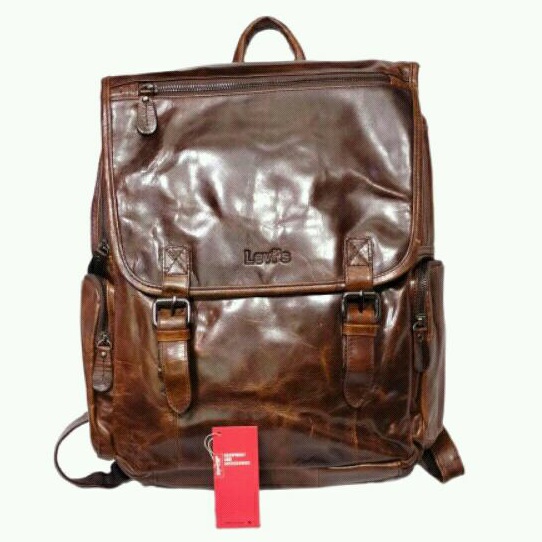 TAS RANSEL LEVIS ORIGINAL FULL KULIT/TAS RANSEL WANITA KULIT ASLI/TAS RANSEL PRIA KULIT ASLI LEVIS O