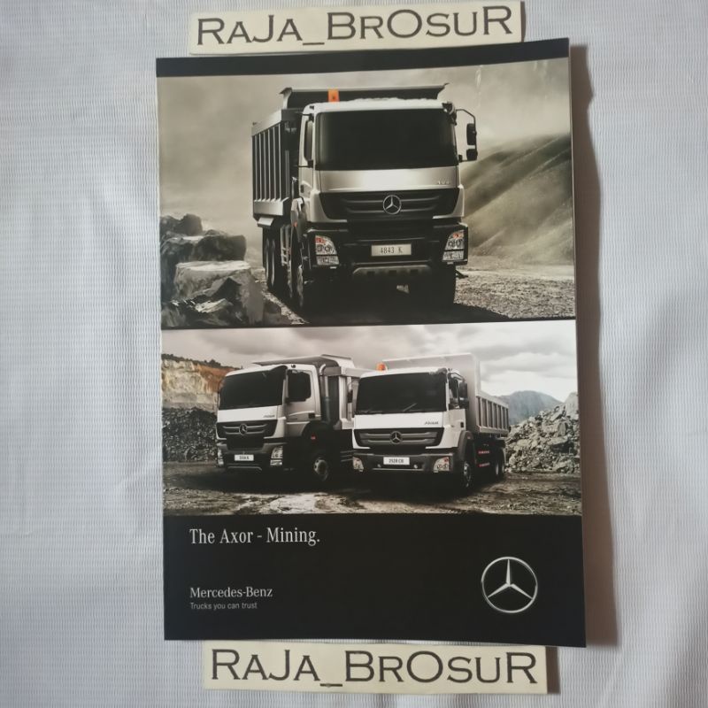 Poster brosur katalog leaflet Mercedes Benz The Axor Mining Axor 4843 K/Axor 3336 K/Axor 2528 CH Tip