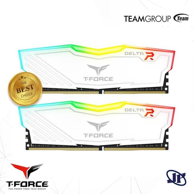 Team T-Force Delta RGB 16GB (2X8GB) 3600Mhz WHITE - Dual Channel