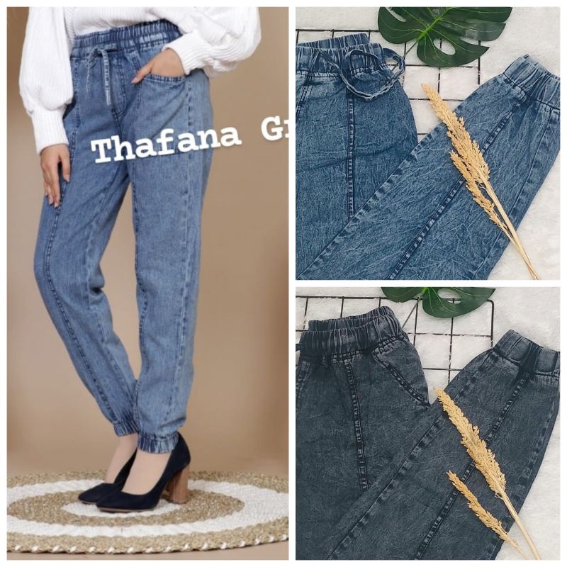 Celana Joger Wanita Bahan Soft Jeans - Celana Cargo Wanita Jumbo -  Joger Pants Premium Higt Quality