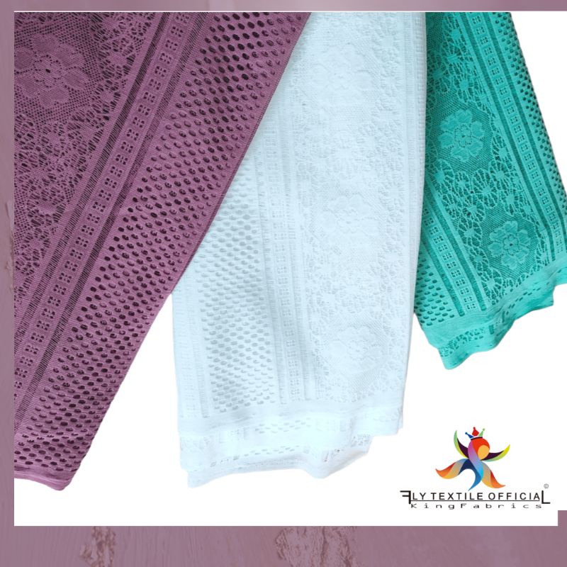 Kain Brukat Malika Motif Bunga Etnik Vintage || Brokat Malika Salur Kain Kebaya Etnik || Brokat Salu