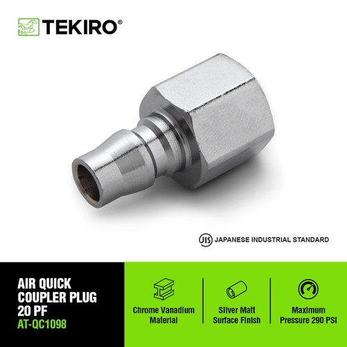 TEKIRO AIR QUICK COUPLER PLUG 20 PF /COUPLER / TOOLS - ALAT PERKAKAS