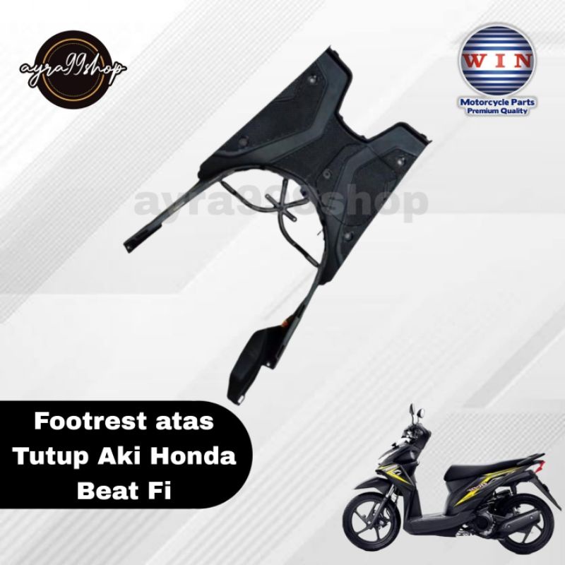 FOOTREST ATAS PIJAKAN KAKI +TUTUP AKI HONDA BEAT FI MERK WIN