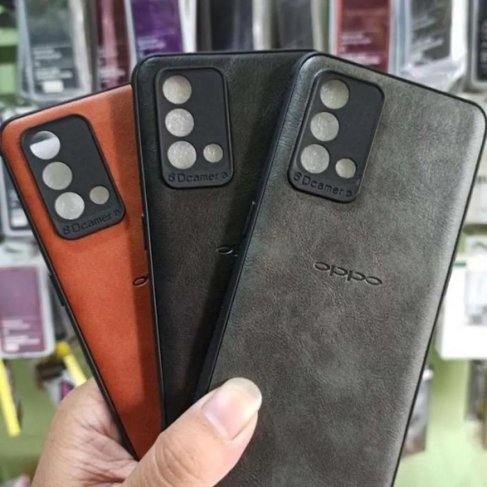 Luxury Leather Case Vivo Y16/Y15S/Y15/Y17/Y11/Y12/Y21/Y21S/Y33/Y33S/Y33T/Y50/Y30/Y51/Y53/T1 with Logo Softcase Kulit Premium