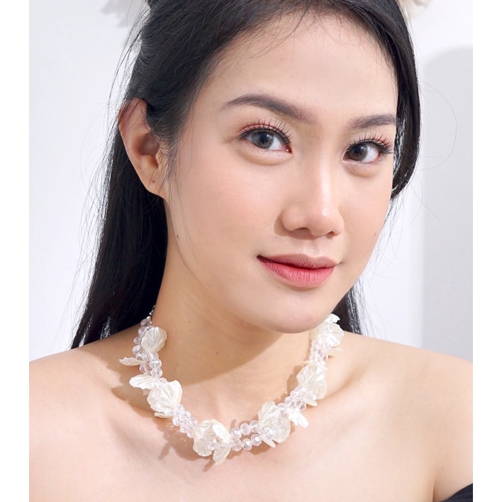 Shell Choker kalung hijab friendly