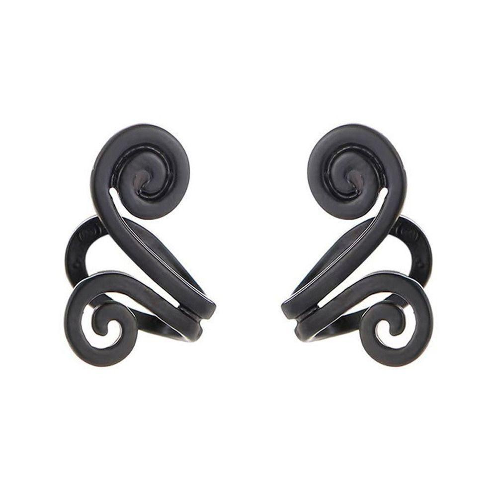 Mxbeauty Anting Wanita Manis Unisex Sederhana Bentuk Catatan Musik Fashion Perhiasan Niche Desain Non Piercing Alloy Akupresur Pelangsing Earrings