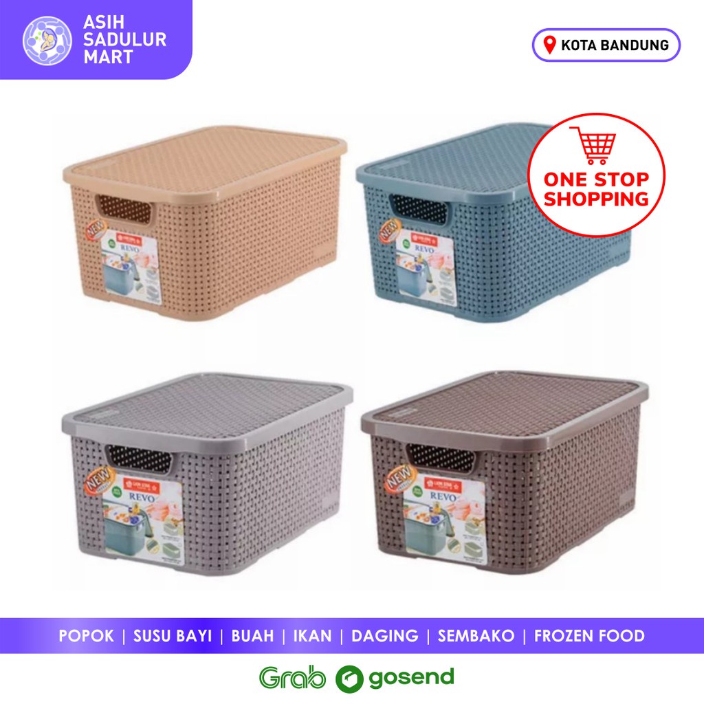 Lion Star Revo Storage Box 10 LTR keranjang stasionari lucu bagus
