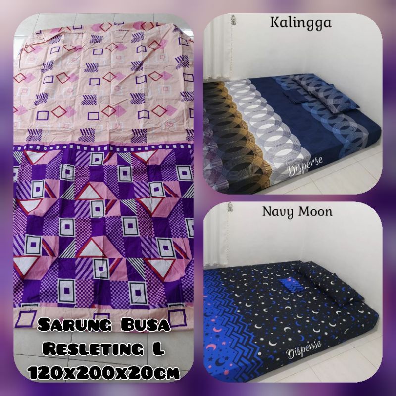 sarung busa resleting L ukur 120x200