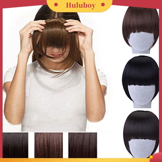 Wig Poni Palsu Model Lurus Dengan Klip on Untuk Wanita