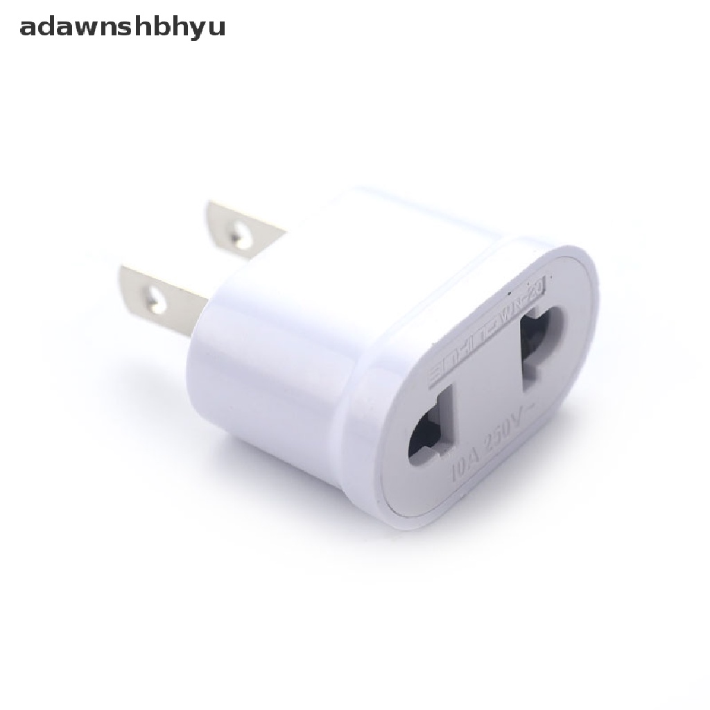 Adawnshbhyu Steker US Ke Plug EU Steker Bulat Dan Datar Colokan Konversi Ganda Serba Guna Converter Socket ID