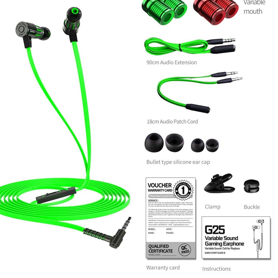 Kirim Langsung Plextone G25 Headset Earphone Gaming Kabel Original