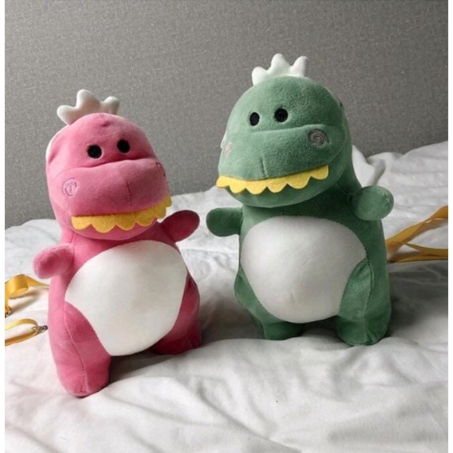 Boneka Motif Dinosaurus Tas Selempang Bahu Wanita Kartun Dinosaurus/Tas HP Tas boneka mini