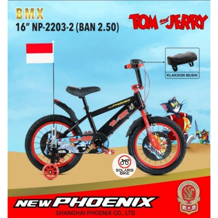 Sepeda Anak Laki - Laki BMX 12 16 Inch New Phoenix Tom And Jerry