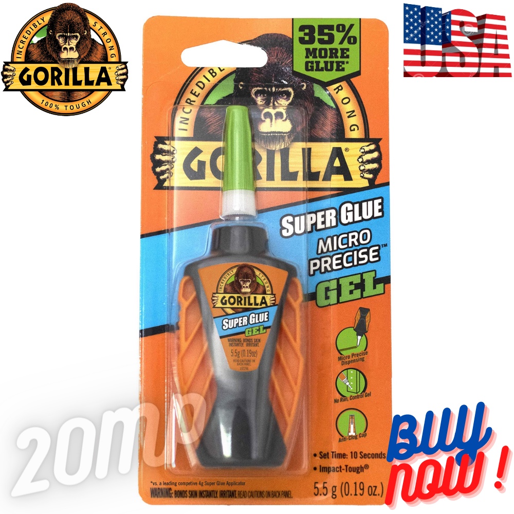 

Lem Gorilla Super Glue Precise Gel GORILLA MICRO PRECISE GEL 5.5Gr USA