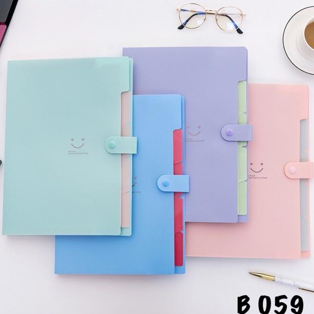 

BRG BARU B 059 | ORGANIZER FILE FOLDER 5 SLIDE SMILE | DOCUMEN BAG 5 POCKET