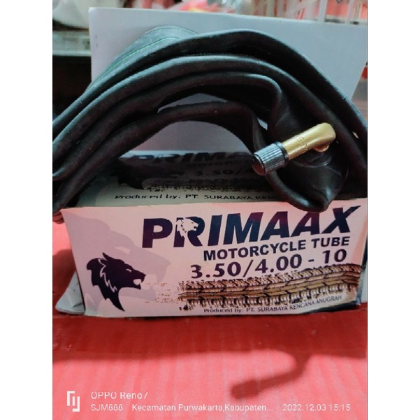 ban dalam primax 100/80-10 / 350/400 ring 10