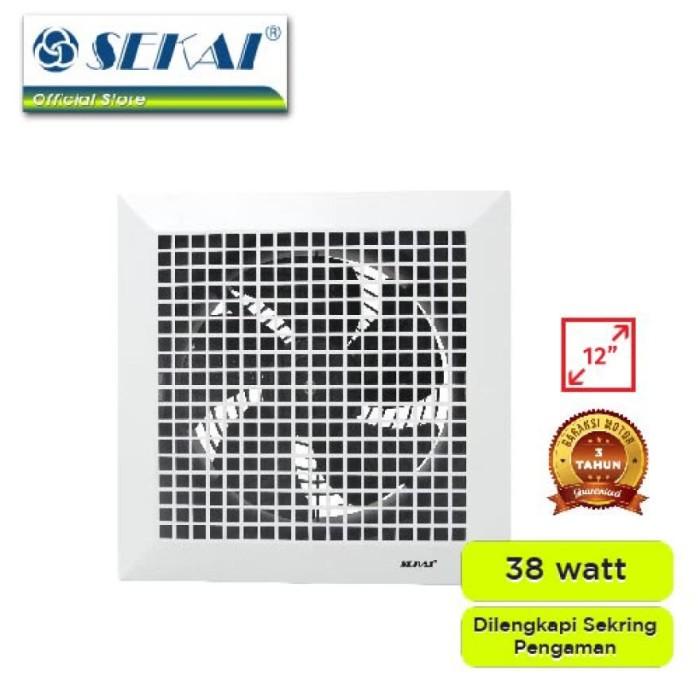Sekai CEF 1295 Ceiling Exhaust Fan 12 Inch Hexos Plafon / Kamar Mandi