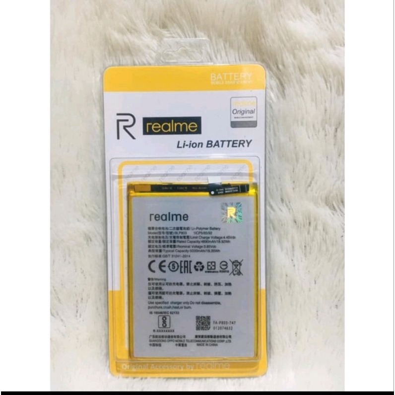 REALME 7i RMX2103 - Baterai Batre Battery Batrei Batrai Tanam HP Real Me 7i RMX2103 ORIGINAL Model BLP803 BLP-803 BLP 803 ORI