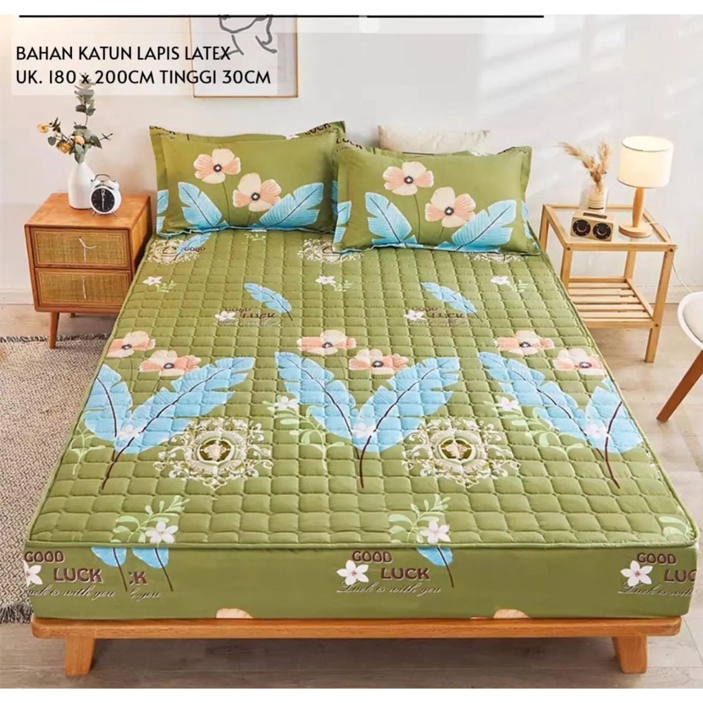 Sprei Waterproof Anti Air Ompol Import 180x200 Motif