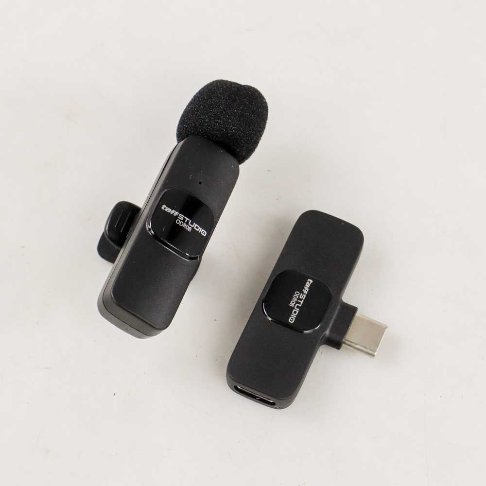 ( 100% BARANG ORI ) TaffSTUDIO Wireless Lavalier Lapel Portable Microphone USB Type C - ODR08