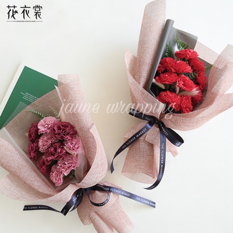 

[1ROLL/5YARD] CUCI GUDANG JHH Kertas Kain Rafia Buket Bunga / Flower Wrapping Paper