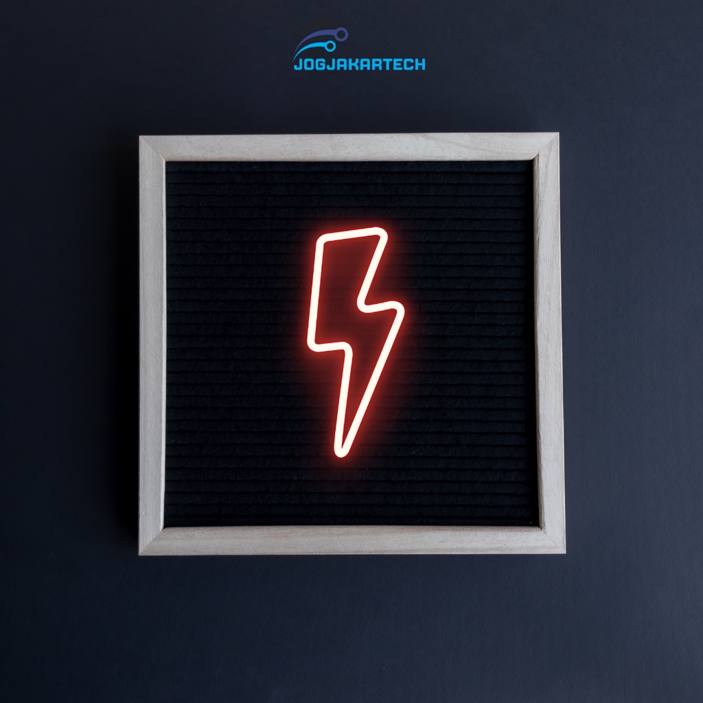 Neon light / neon lamp / Neonflex light / neon light/ neon sign karakter / lampu led  / lampu Petir/