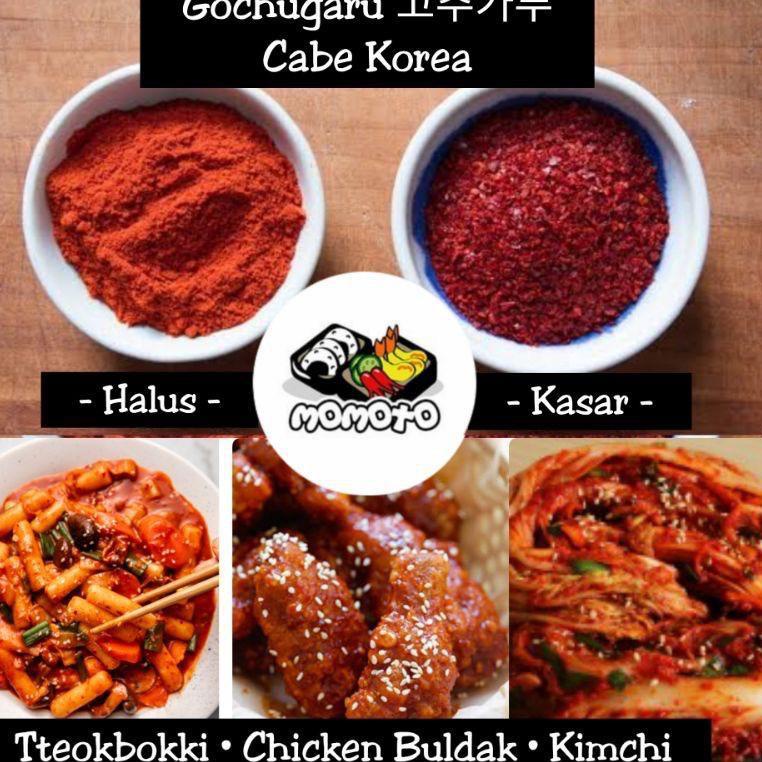 

➞ Gochugaru HALAL MUI / bubuk cabe cabai / Red Pepper Powder Korea 50 gram Hot Spicy MURAH ❣