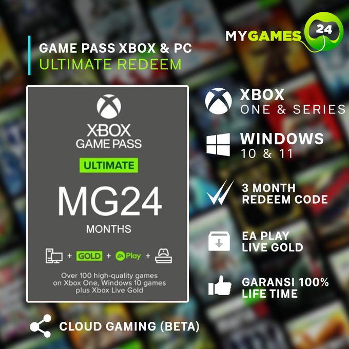 Game Pass Ultimate 3 Bulan For Xbox One Series X|S Windows Redeem Code