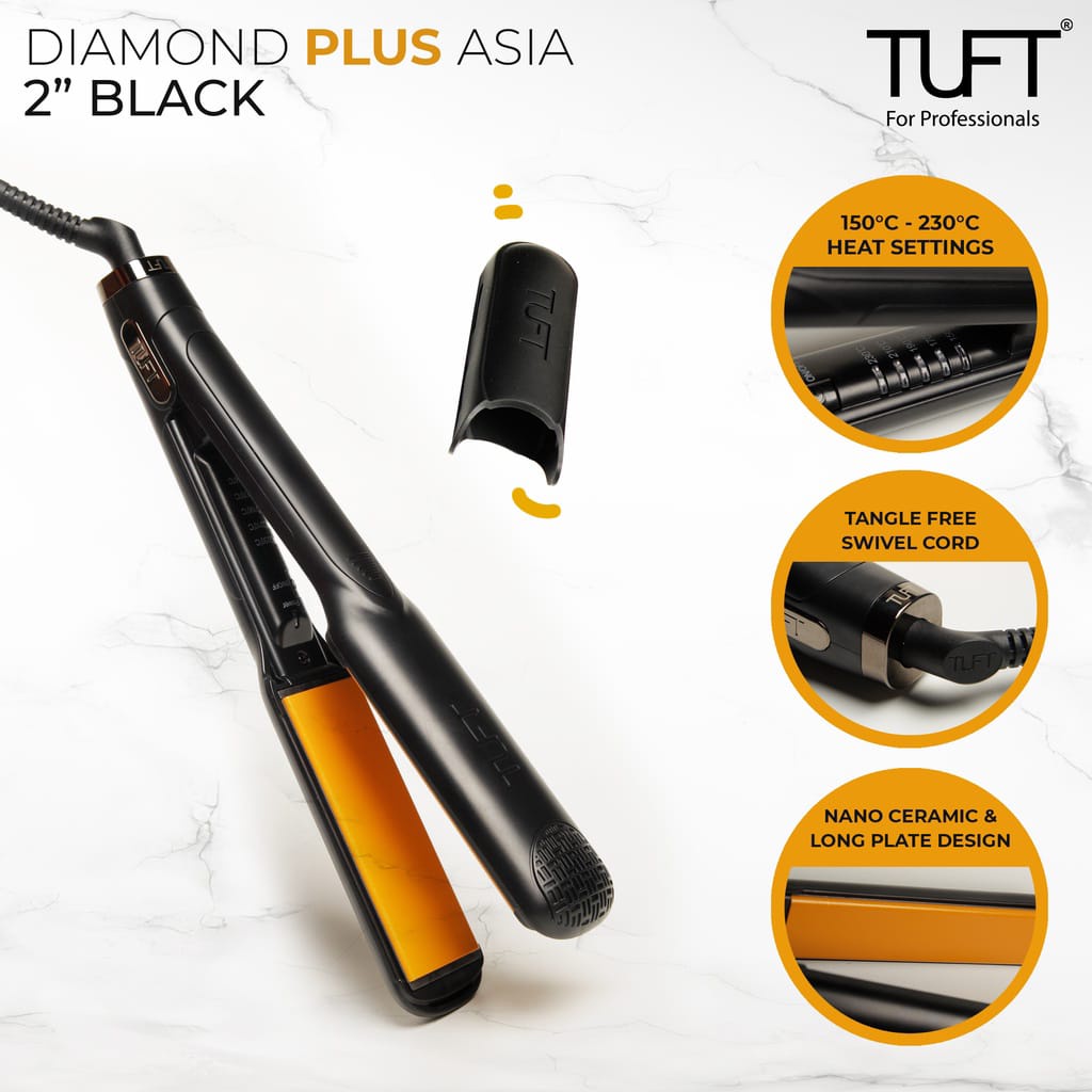 TUFT V2 Diamond ASIA Plus 2 inch - catokan rambut lurus