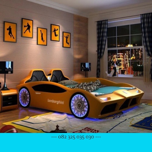 Tempat Tidur Single Kayu Minimalis, Ranjang Anak Model Ukuran 120x200