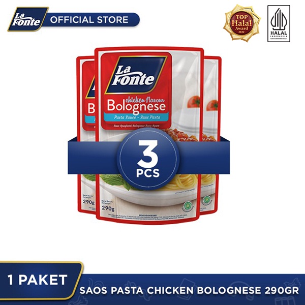 

La Fonte Saos Pasta Chicken Bolognese 290gr - 3 Pcs