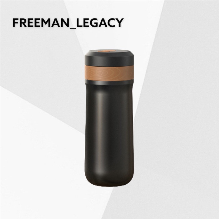 Jual TRAVEL MUG PORTABLE FRENCH PRESS COFFEE MAKER F222BK FREEMAN
