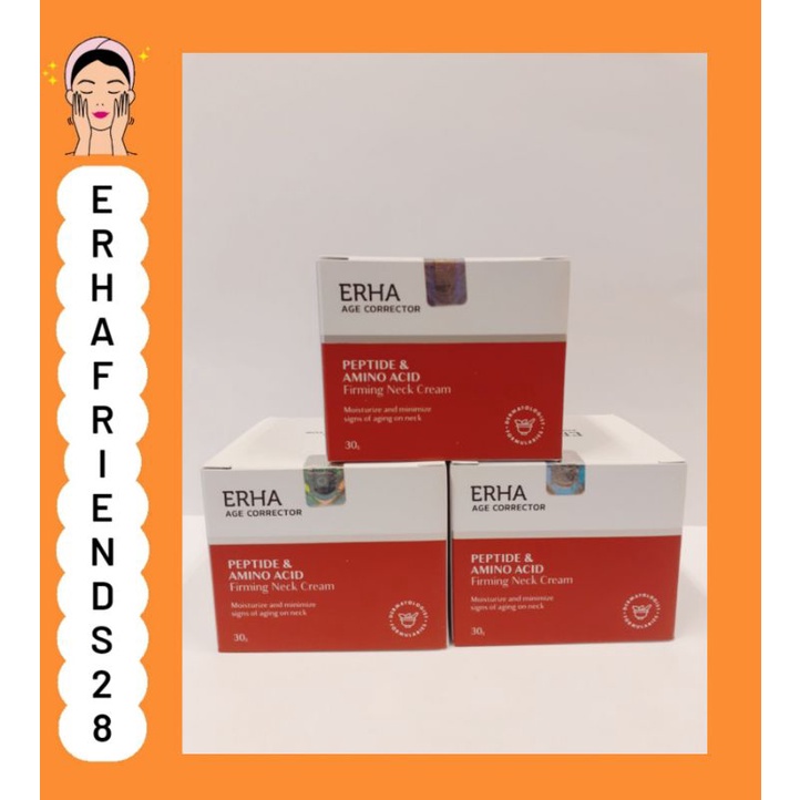 ERHA AGE CORRECTOR PEPTIDE & AMINO ACID FIRMING NECK CREAM 30G
