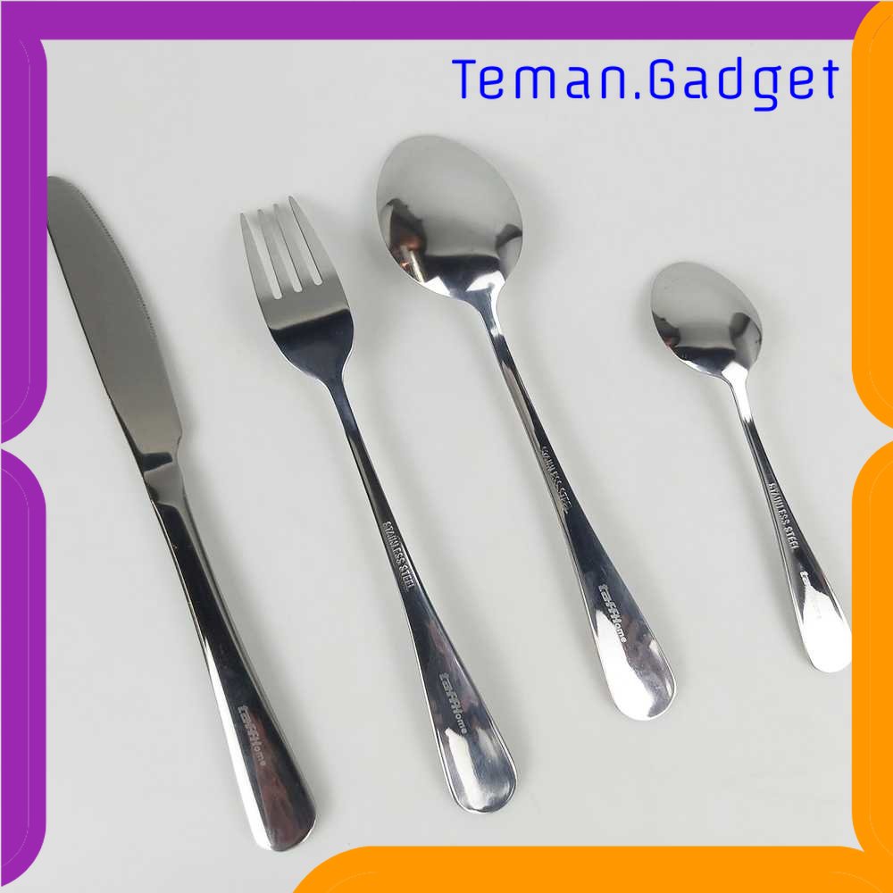 TG - DPR TaffHOME Set Perlengkapan Makan Sendok Garpu Pisau Cutlery 24 PCS - TW824