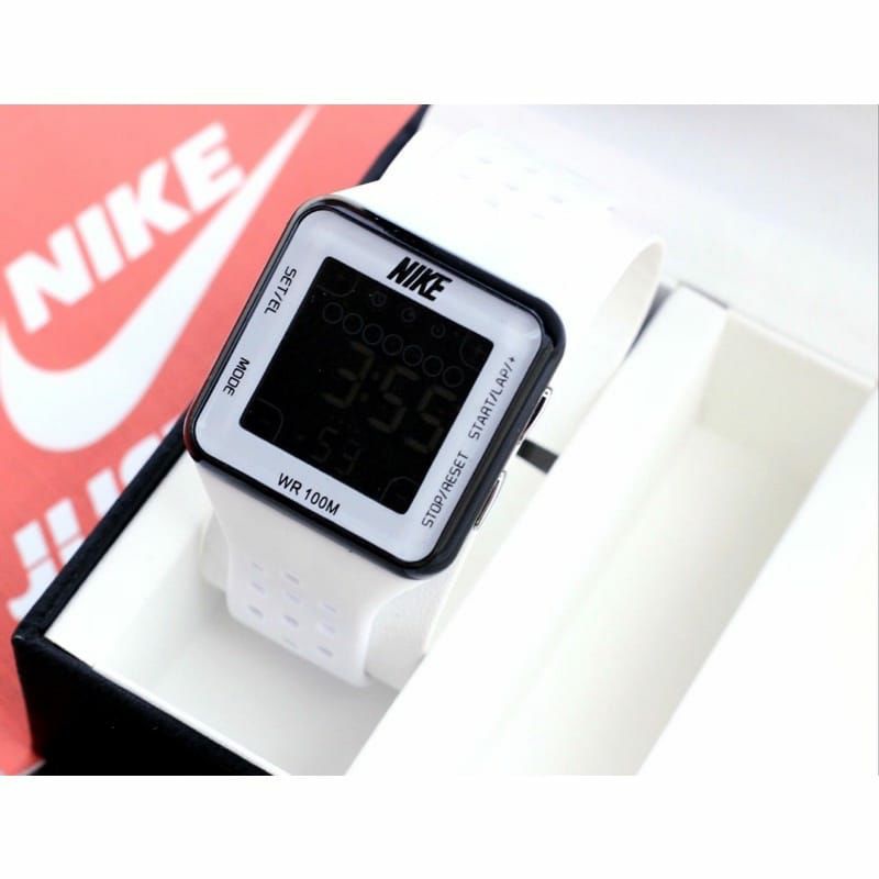 Jam Tangan Nike Digital Tahan Air Rubber Fashion Digital Bisa COD